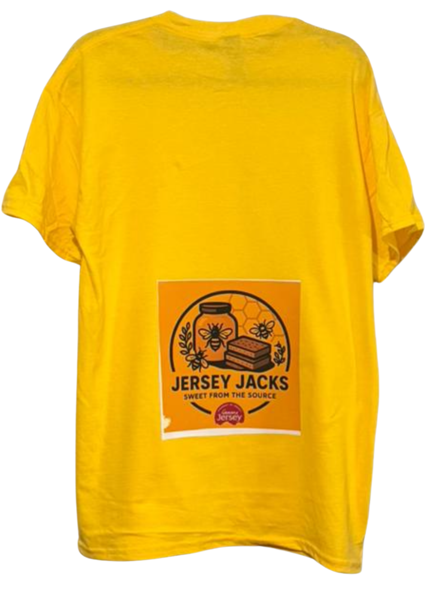 Bright yellow Jersey Jacks tee